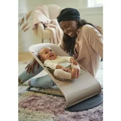 BabyBjorn - Baby Bouncer Balance Soft Light Gray Frame Algodão/Jersey, Bege/Cinza Sale