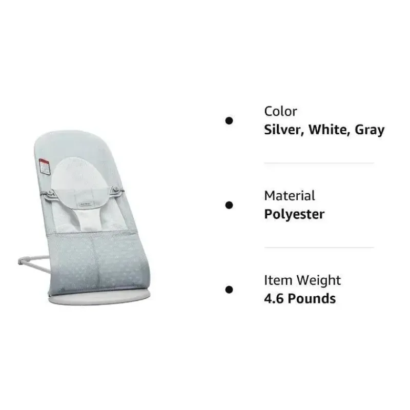 babybjorn__bouncer_balanc_SKUv40iOxDv_2.webp BabyBjorn - Bouncer Balance Soft Mesh, Prata/Branco Outlet