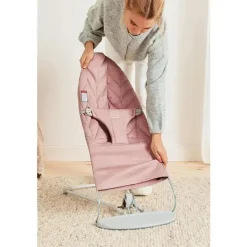 BabyBjorn - Bouncer Bliss, tecido, colcha de pétalas, rosa empoeirado Clearance