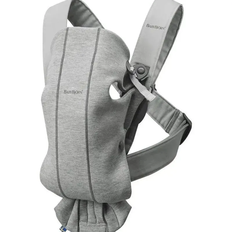 babybjorn__portabebs_mini_SKU5S9ui67V_0.webp BabyBjorn - Porta-bebês Mini 3D Jersey, cinza claro Outlet