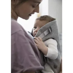 BabyBjorn - Porta-bebês Mini 3D Jersey, cinza claro Outlet