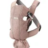 BabyBjorn - Porta-bebês Mini Malha 3D, Rosa Empoeirado Hot
