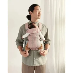 BabyBjorn - Porta-bebês Mini Malha 3D, Rosa Empoeirado Hot