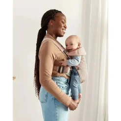 BabyBjorn - Porta-bebês Mini Malha 3D, Rosa Empoeirado Hot
