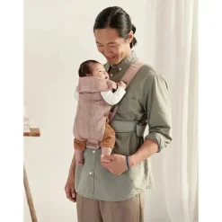 BabyBjorn - Porta-bebês Mini Malha 3D, Rosa Empoeirado Hot