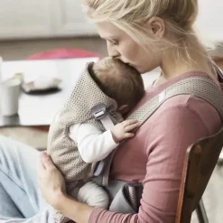 BabyBjorn - Porta-bebês Mini malha 3D, Cinza Bege Clearance