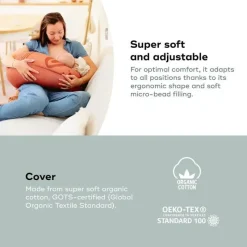 Babymoov - Almofada de gravidez em formato de U B.Love, almofada de maternidade premium, terracota Online