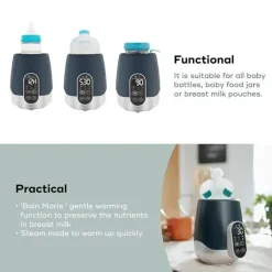 Babymoov - Aquecedor de biberões Duo Smart, 2 em 1 para carro e casa, para leite materno ou fórmula para bebé Best
