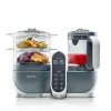 Babymoov Duo Meal Station 5 em 1 Food Maker com panela a vapor, mistura e purê, cinza Hot