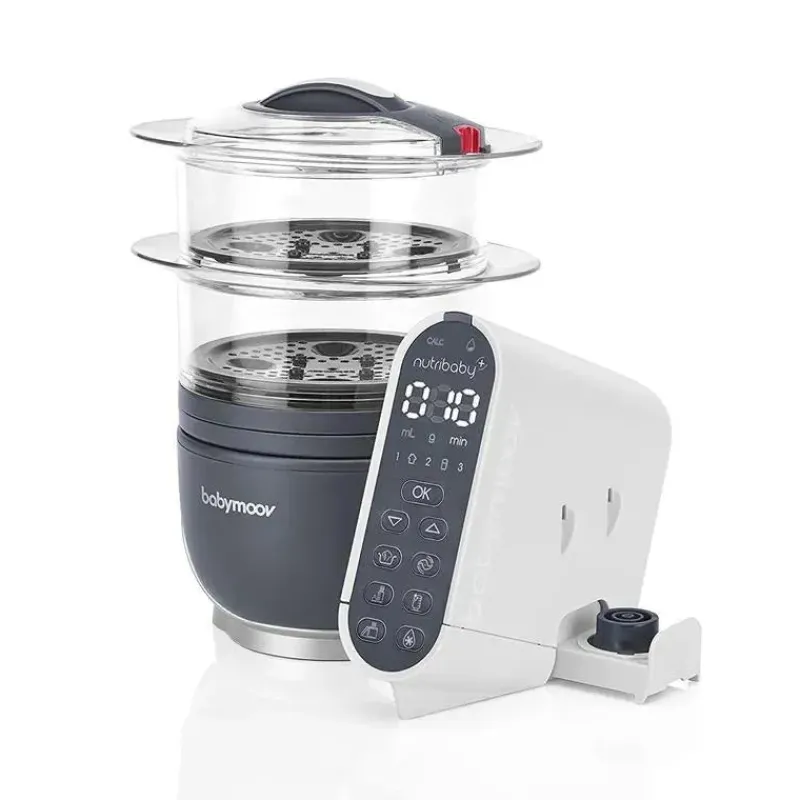 babymoov_duo_meal_station_SKUNfzTNmK6_1.webp Babymoov Duo Meal Station 5 em 1 Food Maker com panela a vapor, mistura e purê, cinza Hot