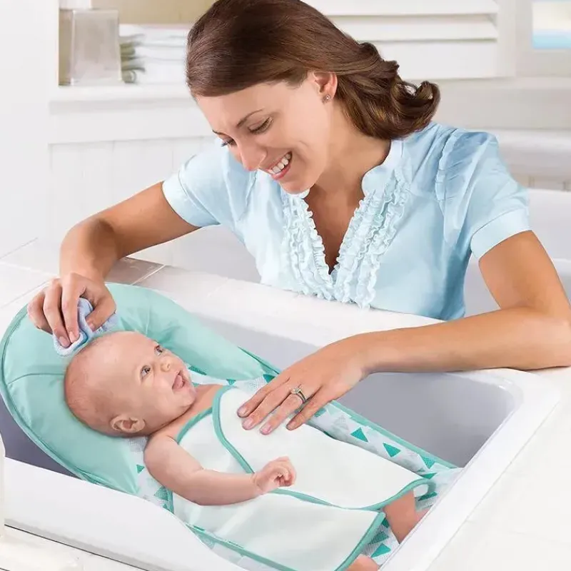 banho_infantil_deluxe_de__SKUXUspVCEx_2.webp Summer Infant Banho Infantil Deluxe de Verão - Triângulo Verde Sale