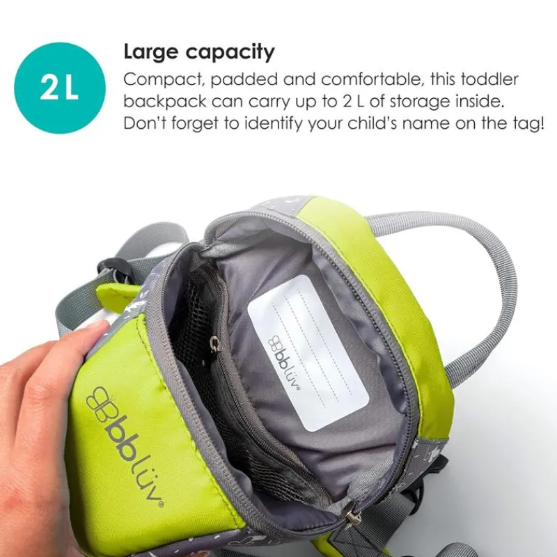 bbluv__pk_lime__toddler_b_SKUoH0QP7D7_2.webp Bbluv - Päk (Lime) - Toddler Backpack With Rein Sale