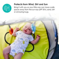 Bbluv Nidö - Tenda de viagem e lazer 2 em 1, cobertura divertida com proteção UV Clearance
