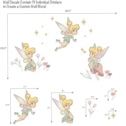 Lambs u0026 Ivy Bedtime Originals - Adesivos de parede da Sininho Hot