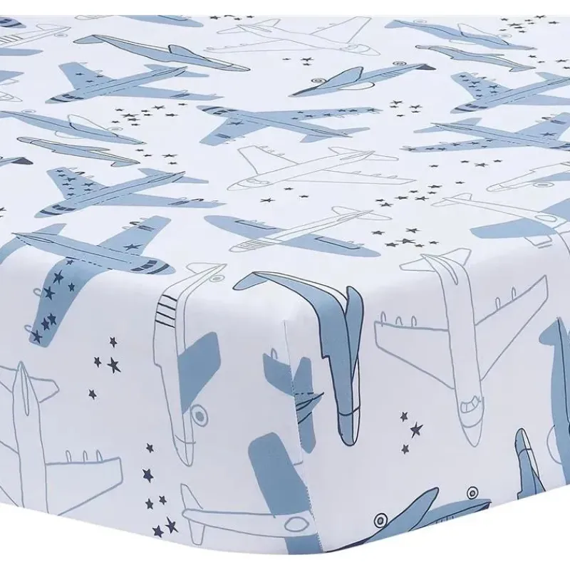 bedtime_originals__conjun_SKU6yz409jD_7.webp Lambs u0026 Ivy Bedtime Originals - Conjunto de cama de 3 peças Little Aviator Outlet