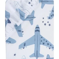 Lambs u0026 Ivy Bedtime Originals - Lençol de berço Little Aviator Outlet