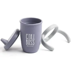 Bella Tunno - copo de canudinho feliz da garota chefe, roxo Best