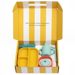 Bella Tunno - pacote Little Bites, conjunto de alimentação para bebês, 100% silicone de qualidade alimentar, diversão de circo New