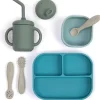 Bella Tunno - pacote Little Bites, conjunto de alimentação para bebês, 100% silicone de qualidade alimentar, mundo subaquático Online