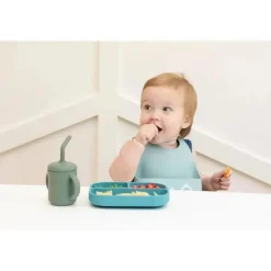 Bella Tunno - pacote Little Bites, conjunto de alimentação para bebês, 100% silicone de qualidade alimentar, mundo subaquático Online