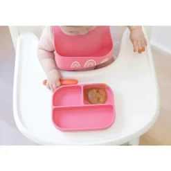 Bella Tunno - pacote Little Bites, conjunto de alimentação para bebês, 100% silicone de qualidade alimentar, festa no jardim New