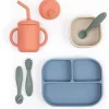 Bella Tunno - pacote Little Bites, conjunto de alimentação para bebês, silicone 100% de qualidade alimentar, Jungle Safari Outlet