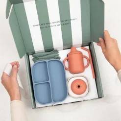 Bella Tunno - pacote Little Bites, conjunto de alimentação para bebês, silicone 100% de qualidade alimentar, Jungle Safari Outlet