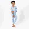 Bellabu Bear - Bob Esponja Calça Quadrada, Pijama Infantil de Bambu Good Vibes New