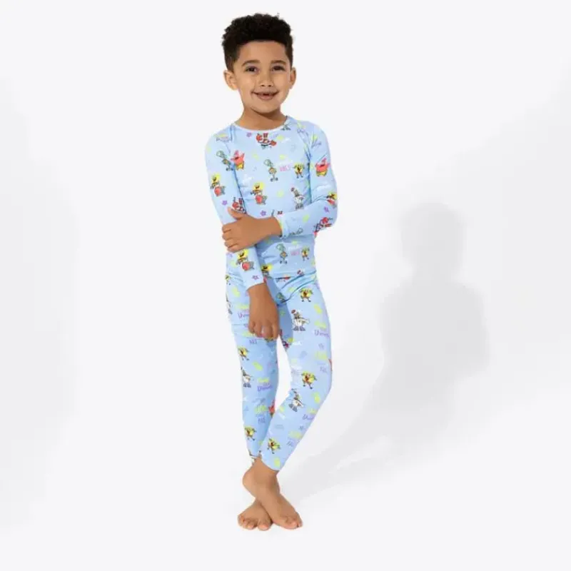 bellabu_bear__bob_esponja_SKU90uX8fH3_0.webp Bellabu Bear - Bob Esponja Calça Quadrada, Pijama Infantil de Bambu Good Vibes New