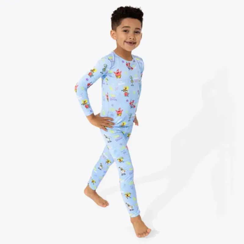 bellabu_bear__bob_esponja_SKU90uX8fH3_2.webp Bellabu Bear - Bob Esponja Calça Quadrada, Pijama Infantil de Bambu Good Vibes New