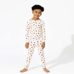 Bellabu Bear - Christmas Cookies Bamboo Kids Pajamas Two-Piece Set Online