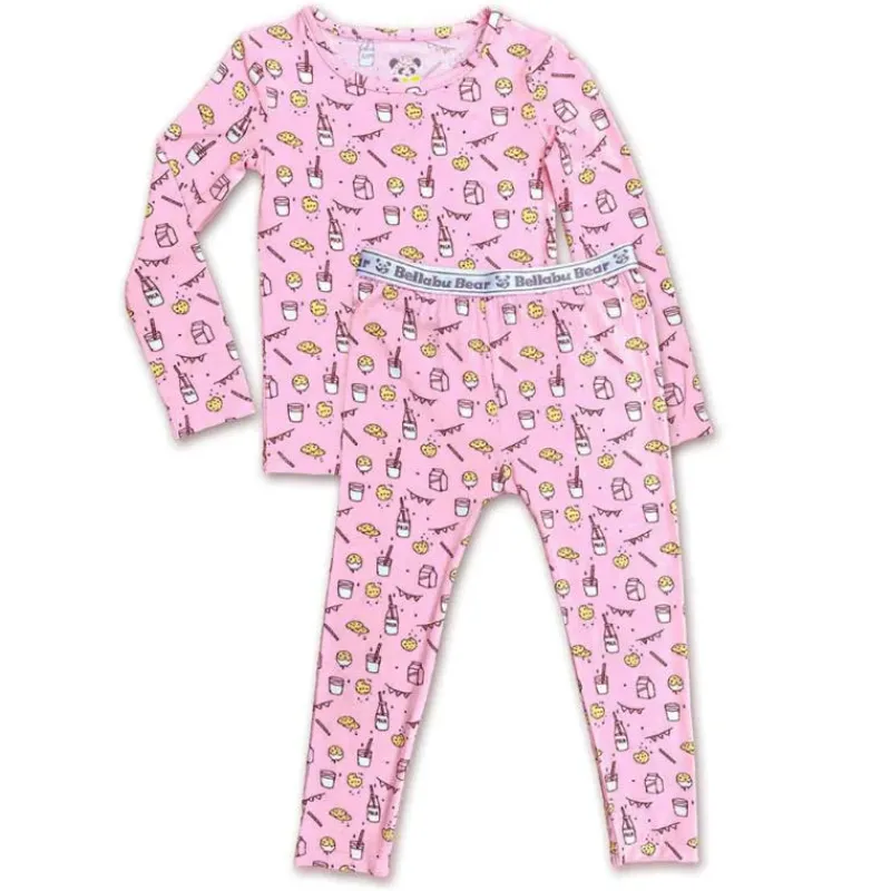 bellabu_bear__milk_and_co_SKUZq2hvHnX_0.webp Bellabu Bear - Milk And Cookies Pink Kids Bamboo Pajamas, 18-24M Hot