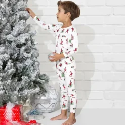 Bellabu Bear - The Elf On The Shelf Bamboo Kids Pajamas New