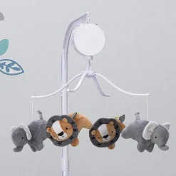 Lambs u0026 Ivy Berço Musical Originals para Dormir Selva Divertido Móbile, Leão/Elefante Clearance