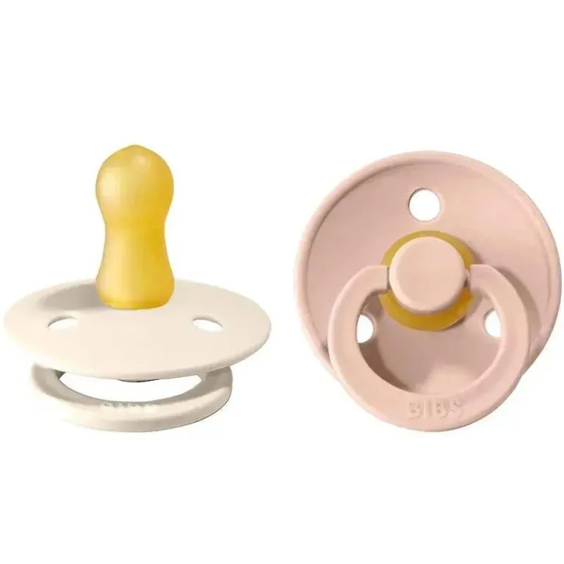 bibs___unidades_de_chupet_SKURlINgXpl_0.webp Bibs - 2 unidades de chupeta de bebê de borracha natural blush/marfim, 0/6M Best