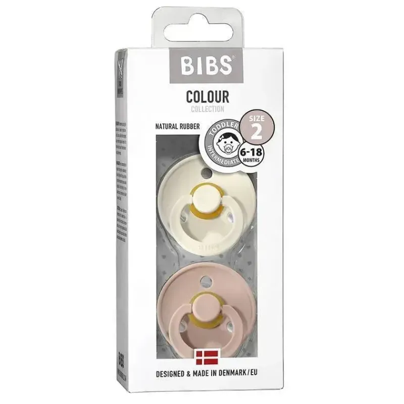 bibs___unidades_de_chupet_SKURm2KbV8t_2.webp Bibs - 2 unidades de chupeta de bebê de borracha natural blush/marfim, 6/18M Fashion