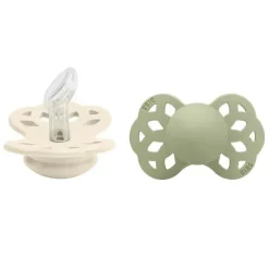 Bibs - 2 unidades de chupeta anatômica Ivory/Sage Infinity, 0/6M Outlet