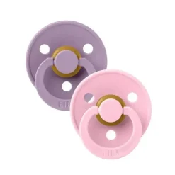 Bibs - 2 unidades de chupeta de borracha natural lavanda/rosa bebê, 0/6M Online
