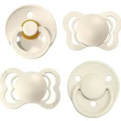 Bibs - Chupetas Try-it De Lux Ivory Borracha Natural e Silicone, 0/6M Online