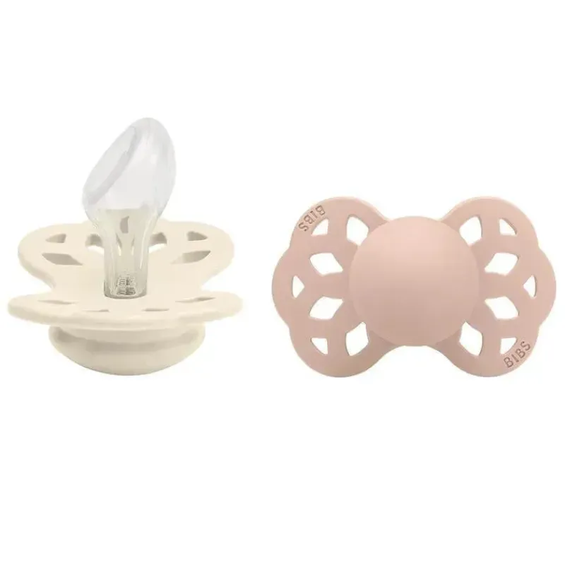 bibs__pk_ivoryblush_infin_SKUyg6uAPRs_0.webp Bibs - 2Pk Ivory/Blush Infinity Chupeta Anatômica, 6/18M Hot