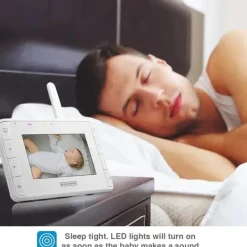 Black + Decker - Monitor de bebê de vídeo digital 4.3 com câmera Pan-Tilt-Zoom Online