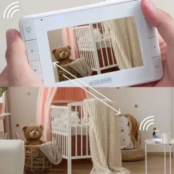 Black + Decker - Monitor de bebê de vídeo digital 4.3 com câmera Pan-Tilt-Zoom Online