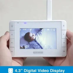 Black + Decker - Monitor de bebê de vídeo digital 4.3 com câmera Pan-Tilt-Zoom Online