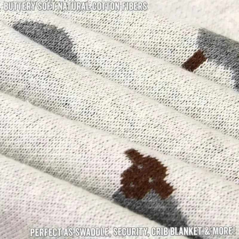 bleu_la_la___luxury_cotto_SKUPxb9JFK4_4.webp Bleu La La - 100% Luxury Cotton Swaddle Receiving Baby Blanket, Sheep Ivory Online