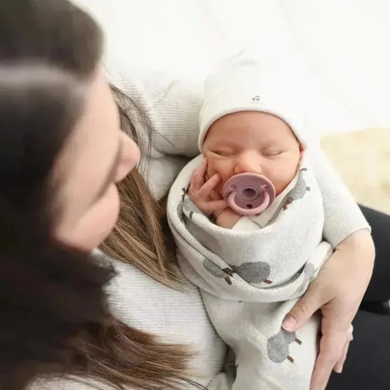 bleu_la_la___luxury_cotto_SKUPxb9JFK4_6.webp Bleu La La - 100% Luxury Cotton Swaddle Receiving Baby Blanket, Sheep Ivory Online