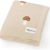 Bleu La La - 100% Luxury Cotton Swaddle Receiving Baby Blanket, Mushroom Camel Online