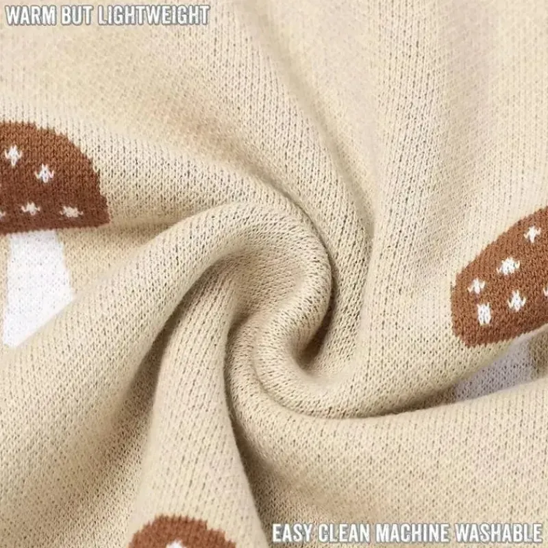 bleu_la_la___luxury_cotto_SKUYHdqkOiF_4.webp Bleu La La - 100% Luxury Cotton Swaddle Receiving Baby Blanket, Mushroom Camel Online