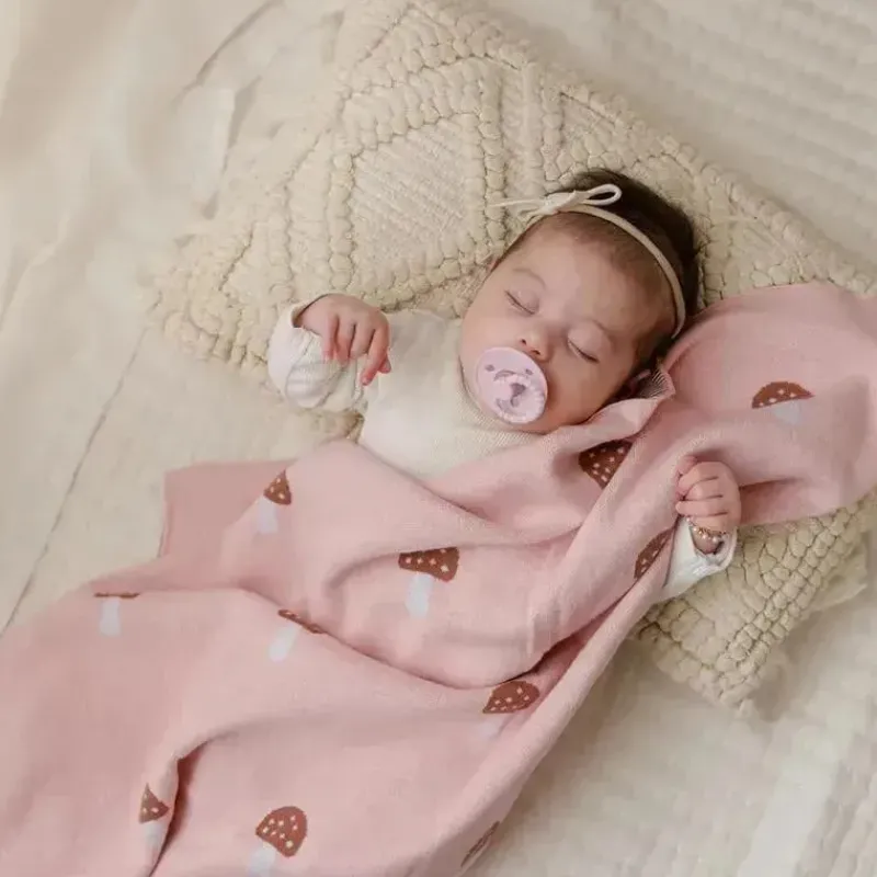 bleu_la_la___luxury_cotto_SKUYHdqkOiF_7.webp Bleu La La - 100% Luxury Cotton Swaddle Receiving Baby Blanket, Mushroom Camel Online