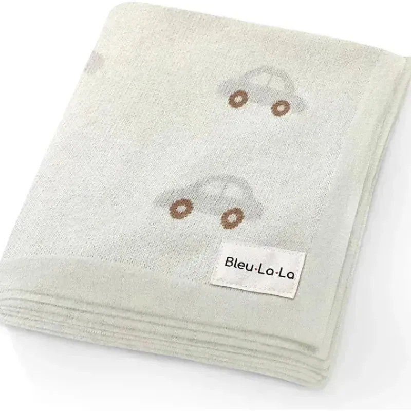bleu_la_la___luxury_cotto_SKUdhU0v6F1_0.webp Bleu La La - 100% Luxury Cotton Receiving Swaddle Baby Blanket, Cars Cream Outlet