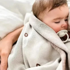 Bleu La La - 100% Luxury Cotton Receiving Swaddle Baby Blanket, Cars Cream Outlet